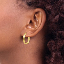 Load image into Gallery viewer, Leslie's 10K Yellow Flat Hoop Earrings
