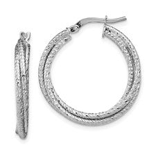 10KW Triple Hoop Earrings