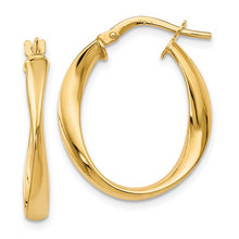 Load image into Gallery viewer, Leslie's 10KY Twisted Hoops Earrings
