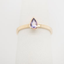 Load image into Gallery viewer, 14KY .54ct Purple Sapphire Bezel Ring
