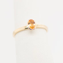 Load image into Gallery viewer, 14KY .43ct Yellow Sapphire Bezel Ring

