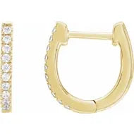 14KY Lab-Grown Diamond 1/6ctw Hoops