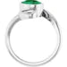 Load image into Gallery viewer, SS Created Oval Emerald Ring
