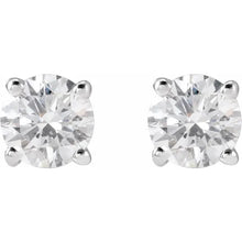Load image into Gallery viewer, 14KW 3/4ctw Lab Grown Diamond Studs
