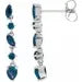 14KW Lab-Grown Blue Sapphire Dangle Earrings