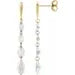 Load image into Gallery viewer, 14K invisible 1.50ctw Lab-Grown Marquise Dangle Earrings
