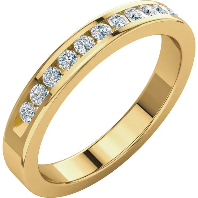 14KY Gold Natural Diamond Anniversary Band