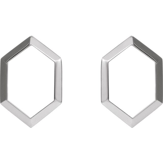 SS Geometric Drop Earrings