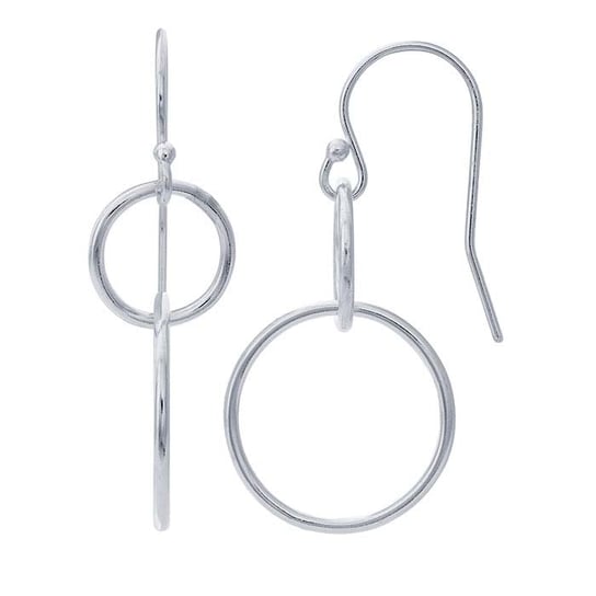 SS Interlocking Rings Earrings