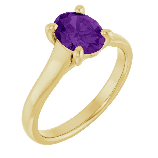 14KY Amethyst Ring