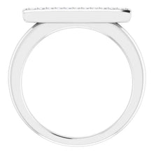 Load image into Gallery viewer, 14KW 1/10ctw Natural Diamond Bar Ring
