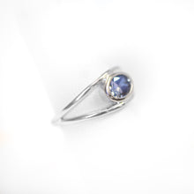 Load image into Gallery viewer, SS Oval Light Blue Sapphire Ring
