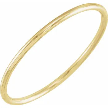 Gold Stackable 14KY 1mm Band