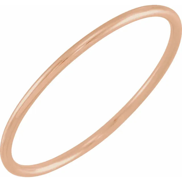 14K Rose Gold Stackable Ring