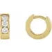 Load image into Gallery viewer, 14KY 1/3ctw Lab-Grown Diamonds 10mm Huggies Hoops Earrings
