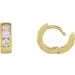 Load image into Gallery viewer, 14KY 1/3ctw Lab-Grown Diamonds 10mm Huggies Hoops Earrings
