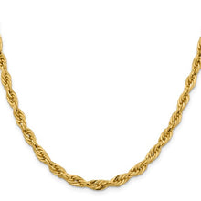 Load image into Gallery viewer, 14KY semi-solid D/C 5-6mm Rope Chain 20&quot;
