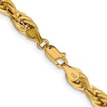 Load image into Gallery viewer, 14KY semi-solid D/C 5-6mm Rope Chain 20&quot;
