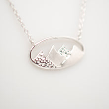 Load image into Gallery viewer, Mountain Peaks Sterling Silver Pendant
