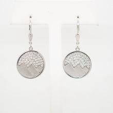 Load image into Gallery viewer, CZ Mountain Peak Earrings
