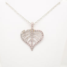 Load image into Gallery viewer, CZ Aspen Leaf Sterling Sliver Pendant
