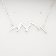 Load image into Gallery viewer, Sterling Mountain Silhouette  Necklace
