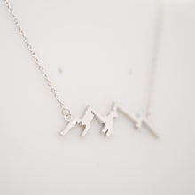 Load image into Gallery viewer, Sterling Mountain Silhouette  Necklace
