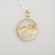 Load image into Gallery viewer, 14KY 7 Peak Mountain Diamond Pendant
