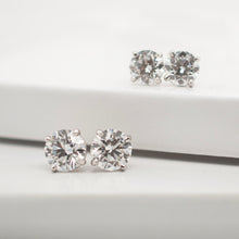 Load image into Gallery viewer, 2ct Lab Created Diamond earrings
