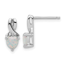 Load image into Gallery viewer, SS Gemstone Heart Stud Earrings
