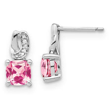Load image into Gallery viewer, SS Gemstone &amp; Diamond Stud Earrings
