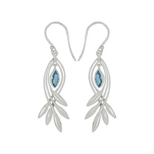 Load image into Gallery viewer, Luna SS Fishtail design Marquise Semi-Precious Earrings
