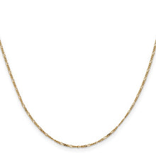 Load image into Gallery viewer, 14KY 1.25mm Flat Figaro Chain
