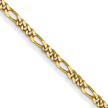 Load image into Gallery viewer, 14KY 1.25mm Flat Figaro Chain
