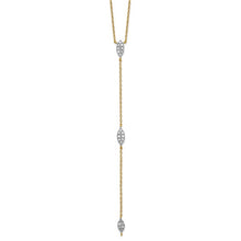 Load image into Gallery viewer, 10KY .13CTW Diamond Lariat Necklace 18&quot;
