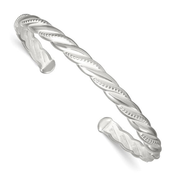 SS Twisted Cuff Bracelet