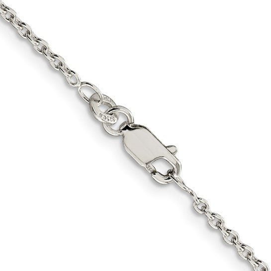 Sterling Silver 1.95mm Cable Chain 18