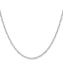 Load image into Gallery viewer, SS 2.15mm Rhodium D/C Link Chain 18&quot;
