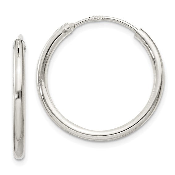 SS 2mm X 22mm Polished Endless Hoops