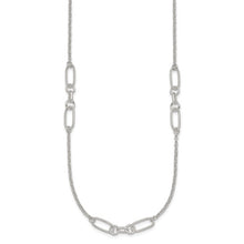 Load image into Gallery viewer, SS Textured Fancy link with Cable Chain 16"
