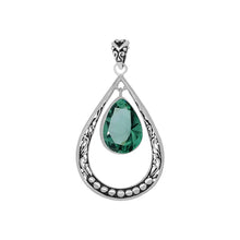 Load image into Gallery viewer, Luna SS Pear Green Tourmaline Pendant
