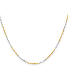 Load image into Gallery viewer, Chisel Two-Tone 1.2mm Brass with IP Gold Bead Chain
