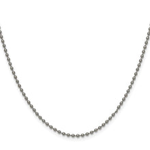 Load image into Gallery viewer, Chisel Titanium 2mm polished Bead Chain
