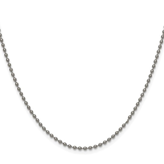 Chisel Titanium 2mm polished Bead Chain