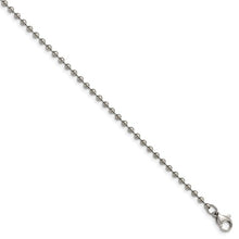 Load image into Gallery viewer, Chisel Titanium 2mm polished Bead Chain
