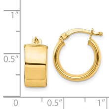 Load image into Gallery viewer, 14KY 7mm  Huggie Hoop Earrings

