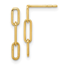 Load image into Gallery viewer, Leslie's 10KY Open Link Dangle Earrings
