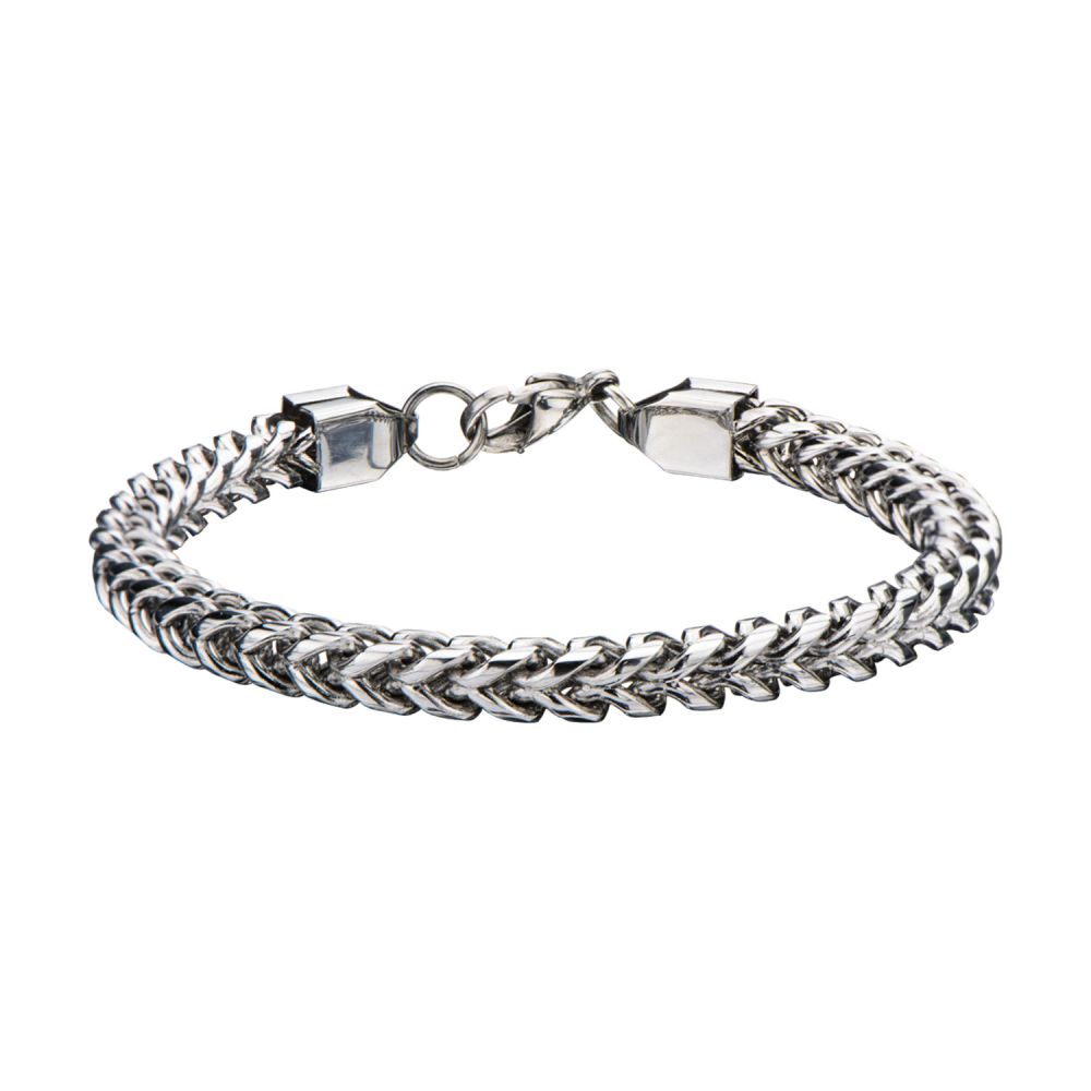 INOX 6mm Stainless Steel Franco Bracelet 8.5