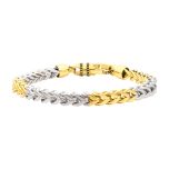 INOX Stainless Steel With 18K Gold IP Franco Chain Two-Tone