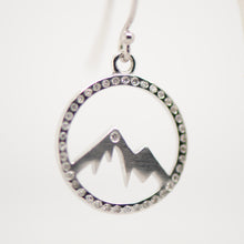 Load image into Gallery viewer, MGC 14K Circle Diamond MNT Peak Earrings
